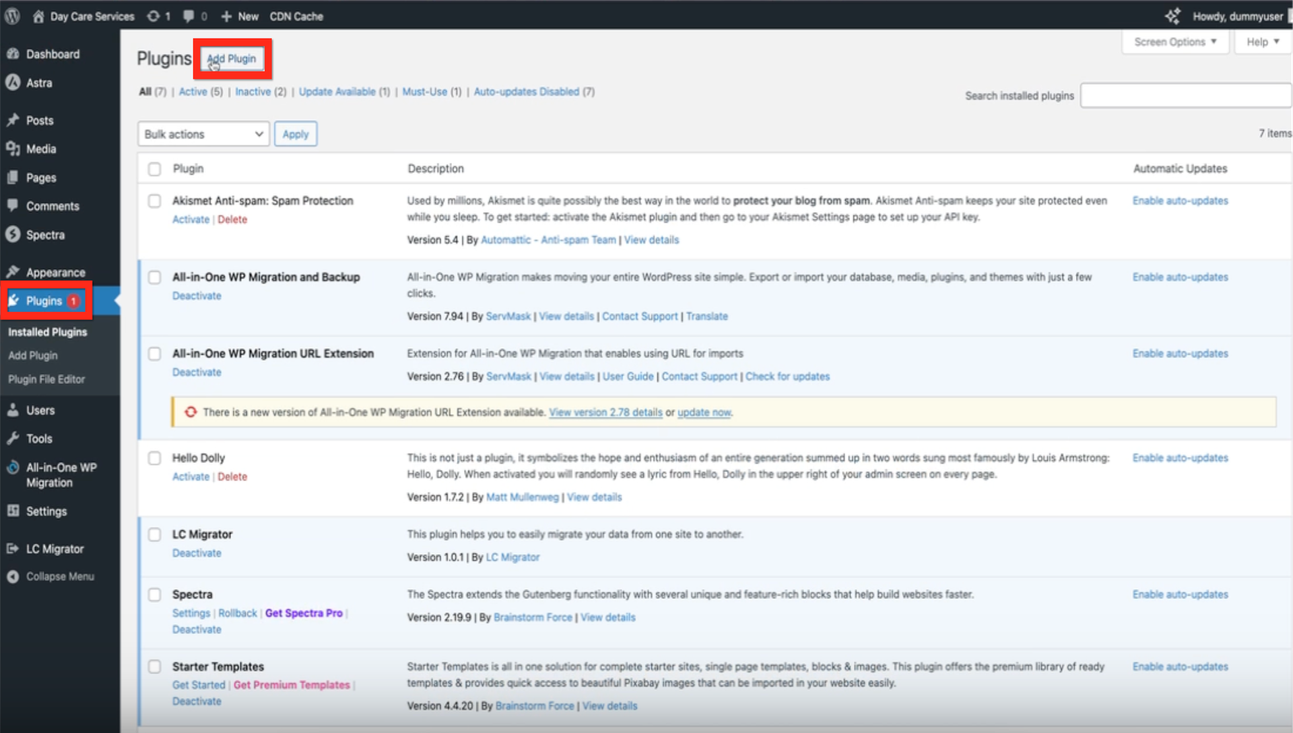 Step 5: Add Plugin to WordPress